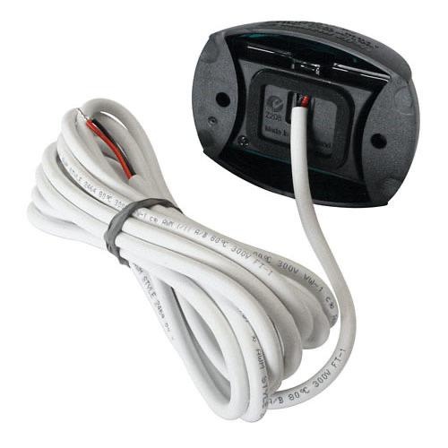 Hella Compact 2NM NaviLED Port Navigation Lamp - White Shroud, Red Lens 2.5m Cable