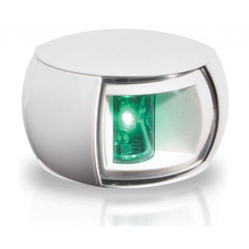 Hella Compact 2NM NaviLED Starboard Navigation Lamp - White Shroud, Clear Lens 120mm Cable