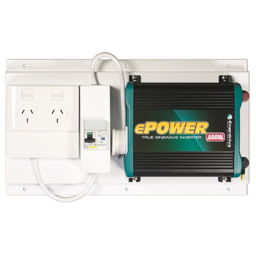 Enerdrive ePower Inverter with RCD & GPO Plate Mounted