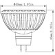 Marine LED Solutions MR16 6W LED Halogen Replacement 120 Degree 10-30V DC