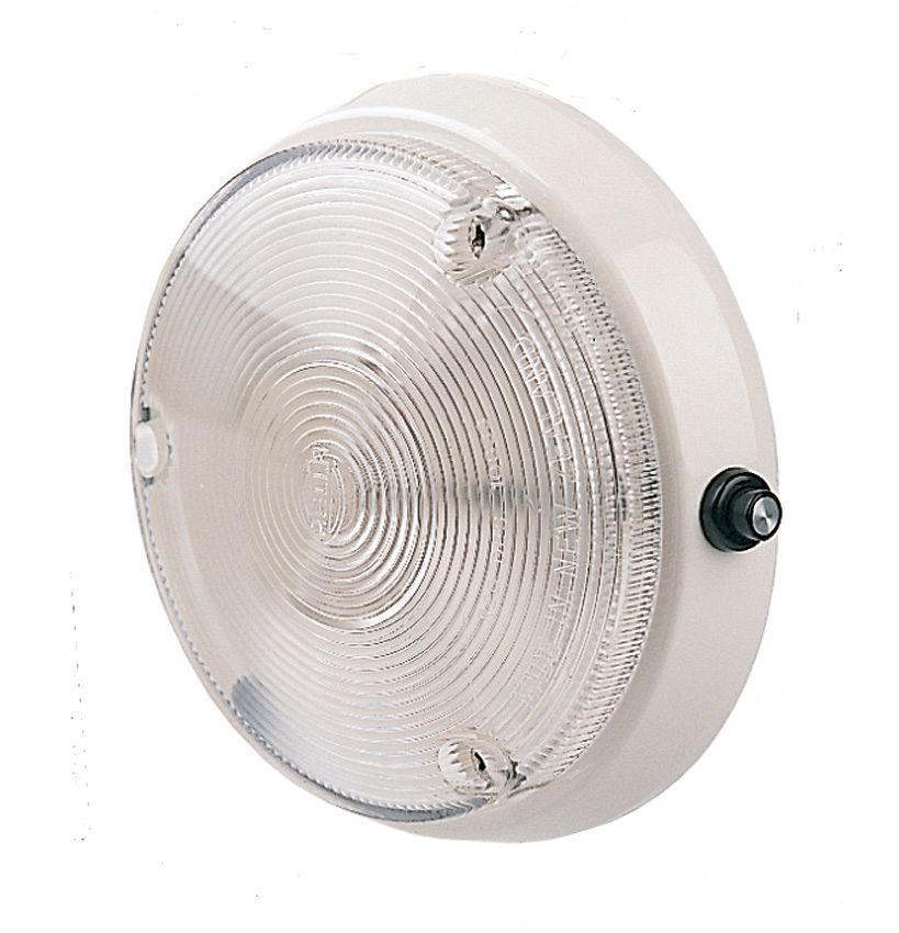 Hella Halogen Interior / Exterior White Housing 12V