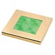 Hella Green Light Square LED Courtesy Gold plated rim Lamps 12V