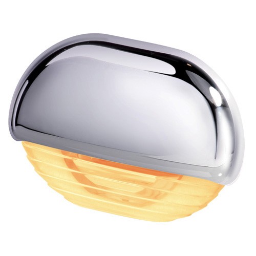 Hella Amber Light Easy Fit LED Step Chrome plated plastic cap Lamps 12-24V DC