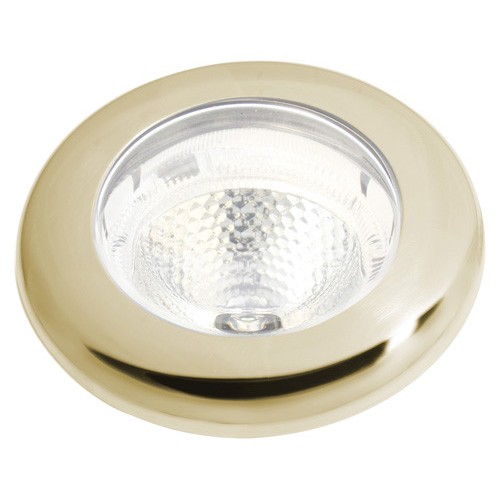 Hella 3980 Series Spot White Light LED Spot Lamps - White Ambient Ring Gold stainless steel rim Lamps 9-31V DC