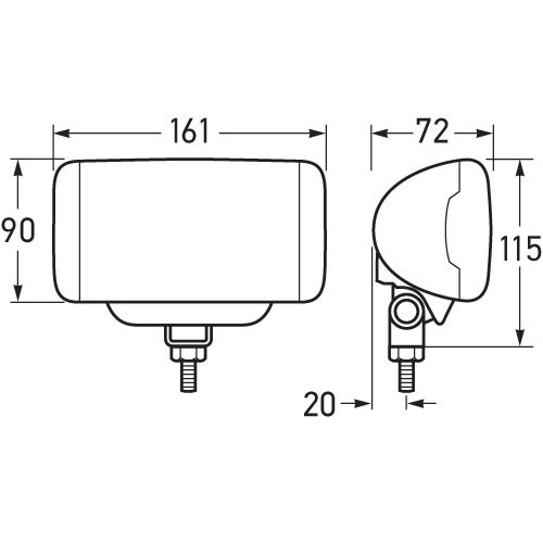 Hella Comet FF 450 Series Fog Lamp Kit - White Optic, 12V (2 Lamps Included)