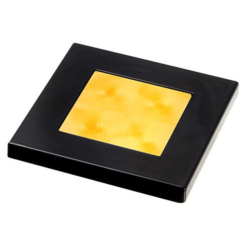Hella Amber Light Round LED Courtesy Black plastic rim 12V