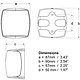 Hella NaviLED PRO 2NM Staboard Black Shroud Self Diagnostic Navigation Lamp Wheelmark Certified