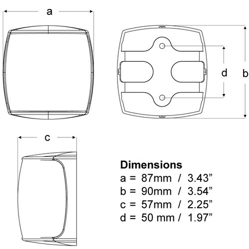 Hella NaviLED PRO 2NM Staboard Black Shroud Self Diagnostic Navigation Lamp Wheelmark Certified
