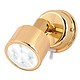 Hella 0770 Series Reading White Light LED Reading Lamps with Switch Gold Plated Brass Lamps 24V DC