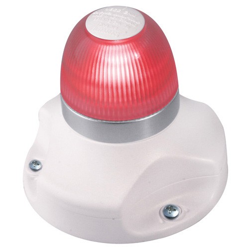 Hella NaviLED 360 2NM Red Light White Base Navigation Lamp