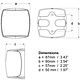Hella NaviLED PRO 2NM Stern White Shroud Selft Diagnostic Navigation Lamp Wheelmark Certified Clear Grilamid Lens