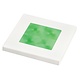Hella Green Light Square LED Courtesy White plastic rim Lamps 12V