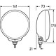 Hella Comet FF 500 Series Fog Lamp - White Optic, 12V