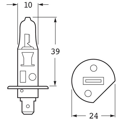 Hella H1 Premium Xenon Halogen Globe - Plus 30, Single Pack