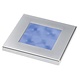 Hella Blue Light Square LED Courtesy Satin chrome plated rim Lamps 12V