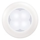 Hella Round Slim Line WHITE LIGHT ROUND LED White plastic rim Lamps 24V