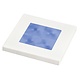 Hella Blue Light Square LED Courtesy White plastic rim Lamps 24V