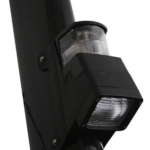 Hella 8505 Series Halogen Deck Floodlight Masthead / Floodlight Lamps White Housing 12V