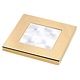 Hella Square Slim Line WHITE LIGHT SQUARE* LED Gold plated rim  Lamps 24V