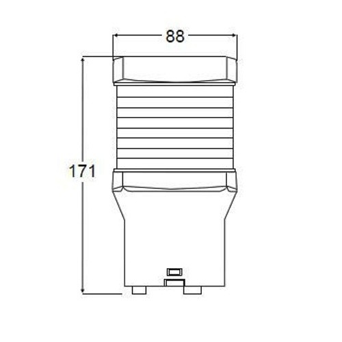 Hella 2984 All Round White Black Housing With Strobe