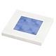 Hella Blue Light Square LED Courtesy White plastic rim Lamps 12V
