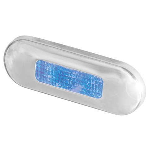 Hella Blue Light LED Step Satin stainless steel rim Lamps 10-33V DC