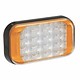 Narva 9-33 Volt High Powered L.E.D Warning Lamp (Amber) with 5 Flash Patterns, 0.5m Hard-Wired Cable and Black Base