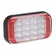 Narva 9-33 Volt High Powered L.E.D Warning Lamp (Red) with 5 Flash Patterns, 0.5m Hard-Wired Cable and Black Base