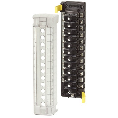 Blue Sea Systems ST CLB Circuit Breaker Block - 12 Position with Negative Bus