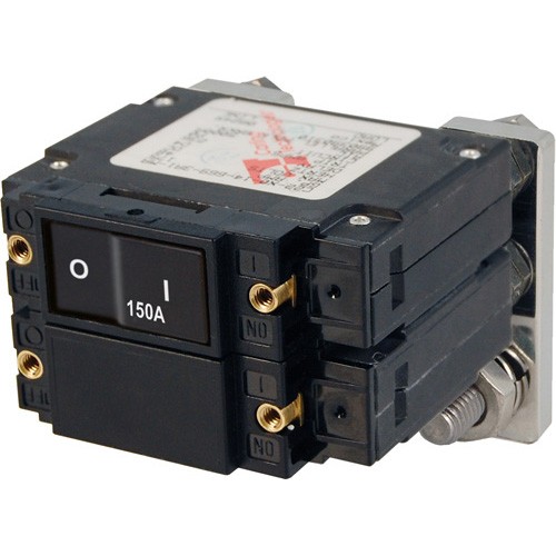 Blue Sea Systems C-Series Flat Rocker Circuit Breaker - Double Pole