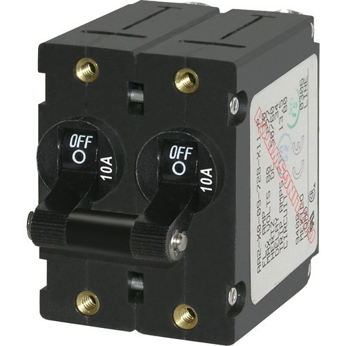 Blue Sea Systems A-Series Toggle Circuit Breaker - Double Pole