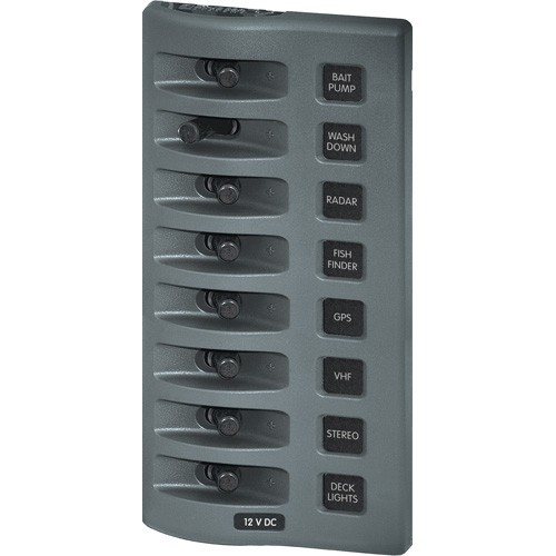 Blue Sea Systems WeatherDeck 12V DC Waterproof Fuse Panel -  8 Positions