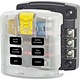 Blue Sea Systems ST Blade Fuse Block 6 Circuits with Cover