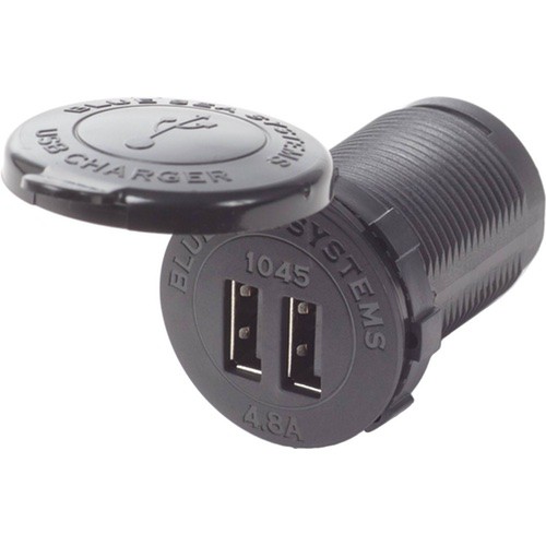 Blue Sea Systems Fast Charge Dual USB Charger Socket Mount