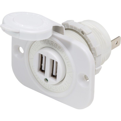 Blue Sea Systems 12V DC White Dual USB Charger