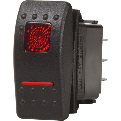 Blue Sea Systems Contura II Switch SPST Black - ON-OFF-ON