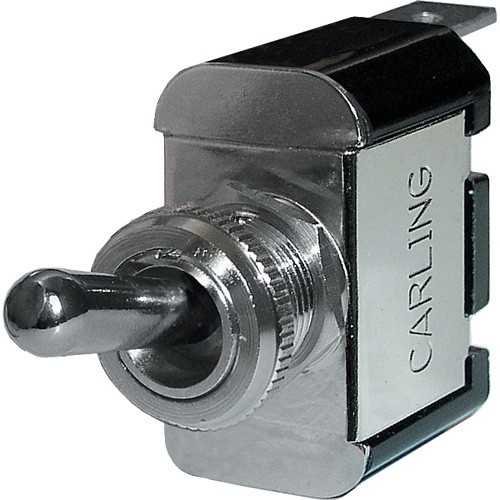 Blue Sea Systems Weather Deck Toggle Switch SPST (Momentary ON)-OFF-ON