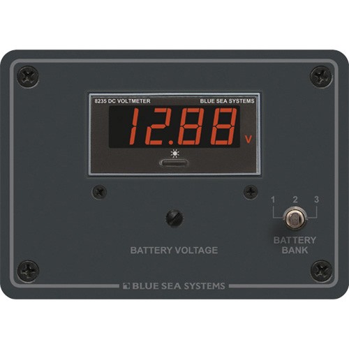 Blue Sea Systems Digital Voltmeter Panel - 7 to 60V DC