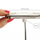 Hella LED Surface Mount Oblong Courtesy Lamp - White Light - Polished Stainless Steel Rim - 12/24V