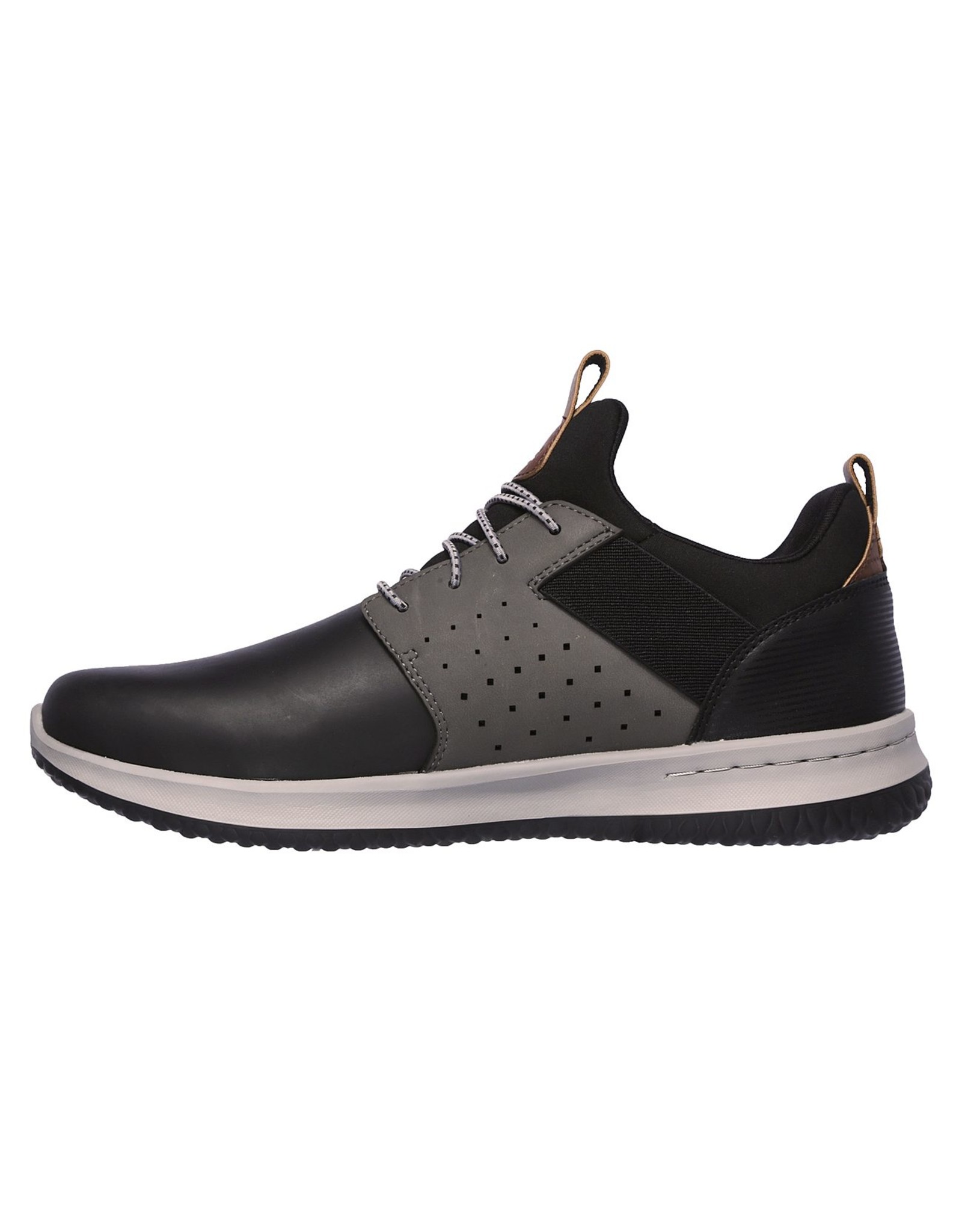 skechers delson axton black grey