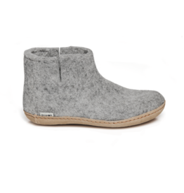 Glerups Boot - Grey Coloured with Leather Bottom