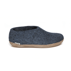 Glerups Shoe - Denim Coloured with Leather Bottom