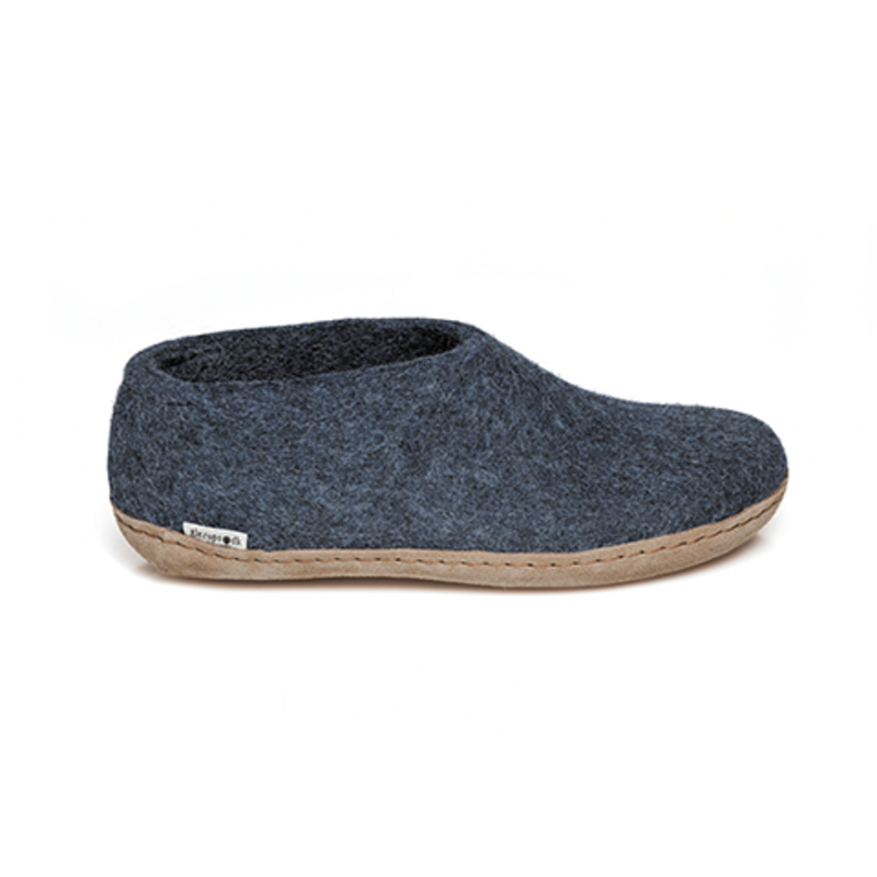 Glerups Shoe - Denim Coloured with Leather Bottom