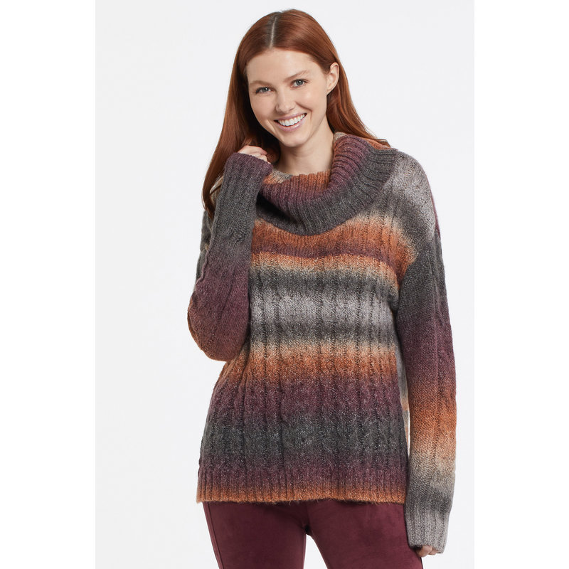 Tribal L/S Cowl Neck Sweater