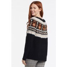 Tribal Long Sleeve Intarsia Sweater