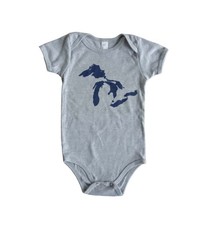 Baby/Children City Bird Great Lakes Heather Onesie