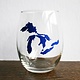 Tabletop City Bird Great Lakes Wine Glass (Dark Blue)