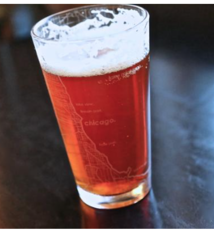 Tabletop City Bird Great Lakes Rocks Glass (Dark Blue)