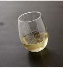 Tabletop City Bird Great Lakes Rocks Glass (Dark Blue)