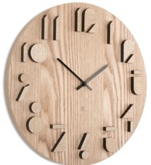 Home Accessories Umbra Shadow Wall Clock 15.5” (Natural)